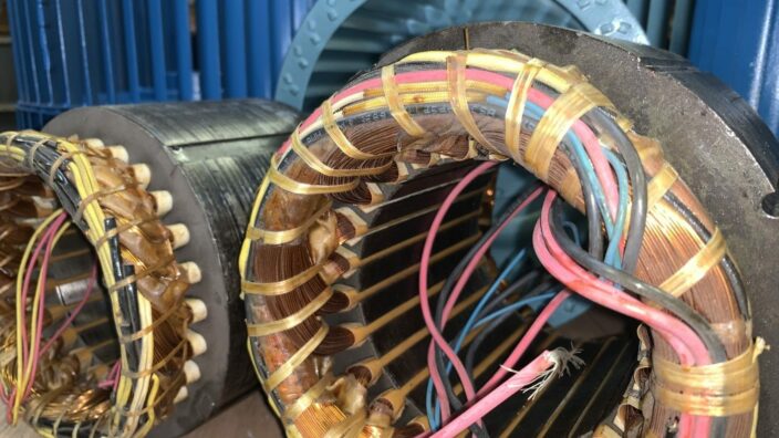 Electric motor rewinds